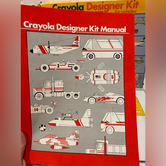 Vintage, 1982 Crayola Designer Kit for Vehicles #5605 Car Drafting Rare - Picture 3 of 12